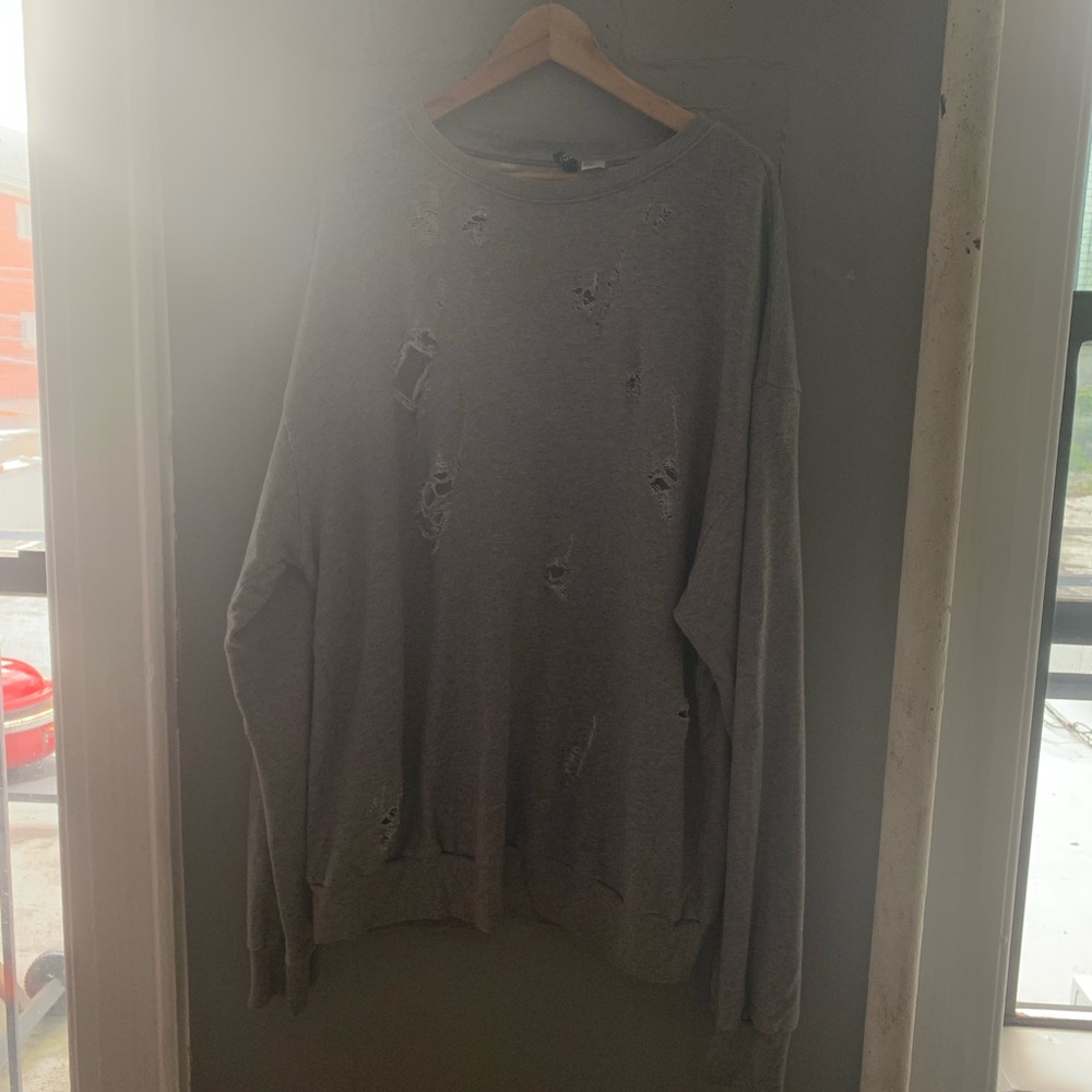 H&M Distressed Sweatshirt